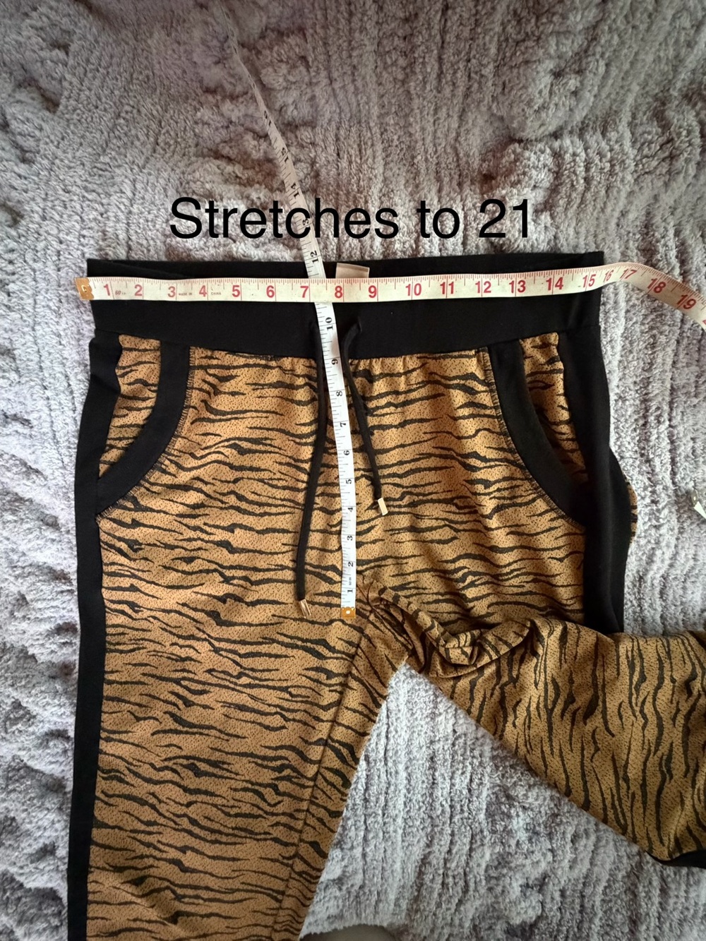 Chicos Zenergy Tiger Print Joggers - Picture 9 of 9